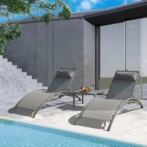 Outdoor chaise lounge - chaise, set