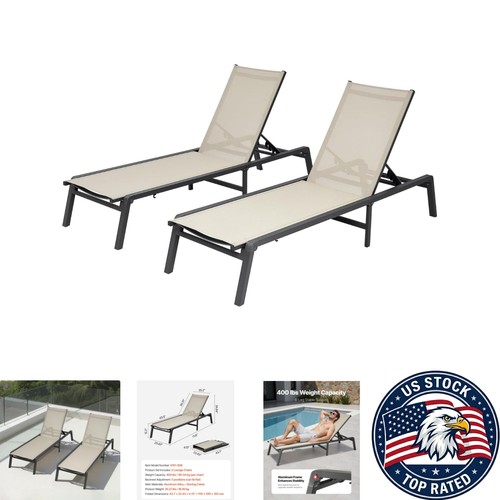 Set outdoor chaise lounge - set, 2